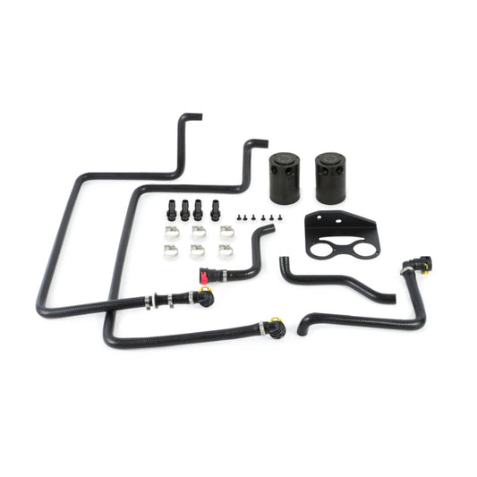 Mishimoto 15-16 Ford F-150 EcoBoost 3.5L Baffled Oil Catch Can Kit - Black - Mammoth Racing -