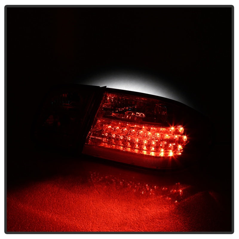 Xtune Mercedes Benz W210 E-Class 96-02 LED Tail Lights Red Clear ALT-CL-MBW210-LED-RC - Mammoth Racing -