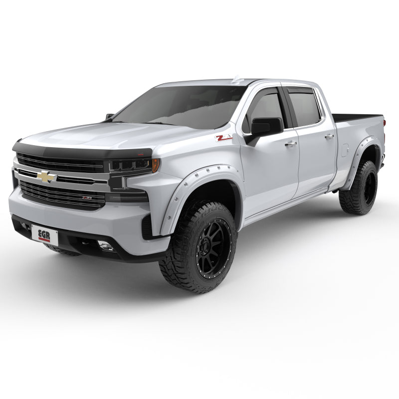 EGR 19-22 Chevrolet Silverado 1500 Summit White Traditional Bolt-On Look Fender Flares Set Of 4 - Mammoth Racing -