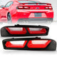 ANZO 2016-2018 Chevrolet Camaro L.E.D T.L Red/Clear - Mammoth Racing -