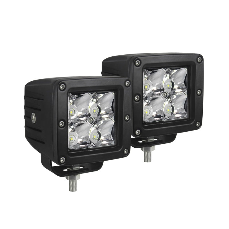 Westin Compact LED -4 5W Cree 3 inch x 3 inch (Set of 2) - Black - Mammoth Racing -