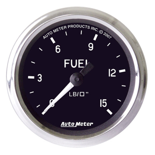 Autometer Cobra 2 inch 0-15 PSI w/ ISO Fuel Pressure Gauge - My Store