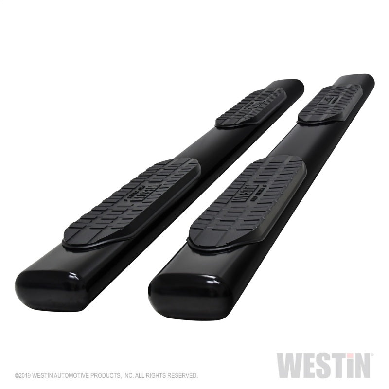 Westin 2019 Chevrolet Silverado Double Cab PRO TRAXX 6 Oval Nerf Step Bars - Black - Mammoth Racing -