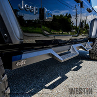 Westin 2020 Jeep Gladiator HDX Drop Nerf Step Bars - Textured Black - Mammoth Racing -