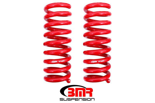 BMR 08-18 Dodge Challenger Rear Lowering Springs 1.25in Drop Performance Version - Red - Mammoth Racing -