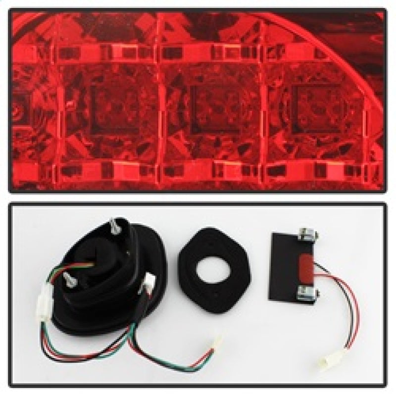 Spyder Lexus GS 300/400 98-05 LED Tail Lights Red Clear ALT-YD-LGS98-LED-RC - Mammoth Racing -