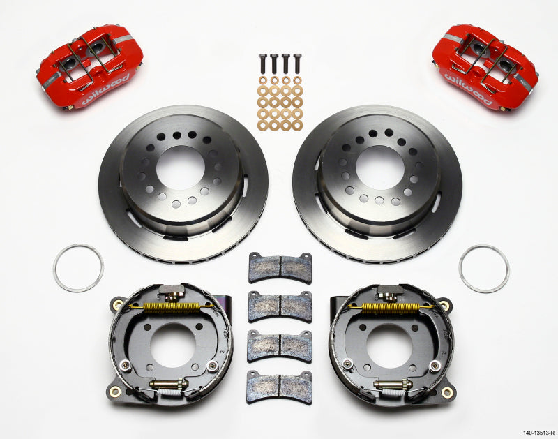 Wilwood Dynapro Low-Profile 11.00in P-Brake Kit - Red BOP Axle 2.75in Bearing 2.75 Offset - My Store