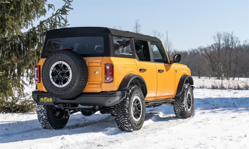 N-Fab Trail Slider Steps 2021 Ford Bronco 4 Door - Textured Black - Mammoth Racing -