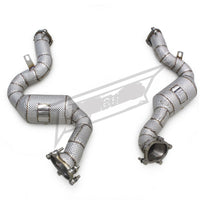 Catted High Flow 304 Stainless Exhaust Downpipe for Audi RS6 C7 4.0TT