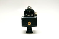 Fuelab 575 Carb Adjustable Mini FPR Blocking 4-12 PSI (1) -6AN In (2) -6AN Out - Black - Mammoth Racing -