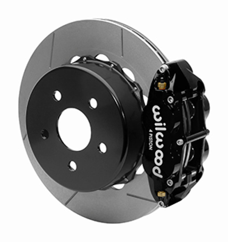 Wilwood 2020+ Jeep Gladiator (jt) Narrow Superlite 4R Rear Slotted Brake Kit 14.00in Black w/ Lines - My Store