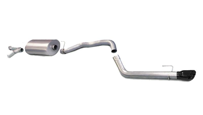 Corsa 08-13 Toyota Sequoia 5.7L V8 Touring Cat-Back Exhaust w/Black 4in Tip - Mammoth Racing -