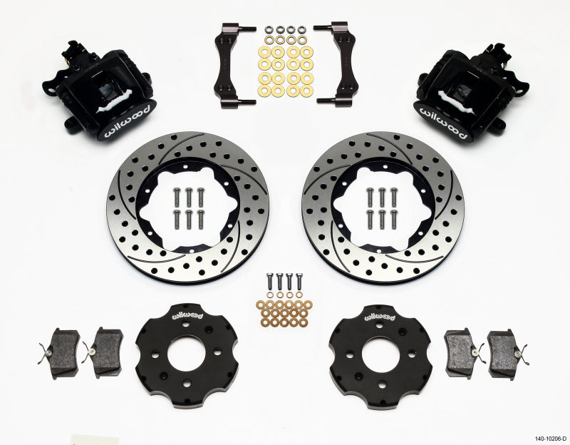 Wilwood Combination Parking Brake Rear Kit 11.00in Drilled Civic / Integra Disc 2.39 Hub Offset - Mammoth Racing -