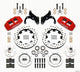 Wilwood Dynapro 6 Front Hub Kit 12.19in Drilled Red 69-70 Impala Drum/Disc 69-82 Vette - Mammoth Racing -