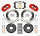 Wilwood Narrow Superlite 6R Front Hat Kit 12.88in Red 06-12 Volkswagen GTI w/ Lines - Mammoth Racing -