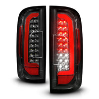 ANZO 15-21 GMC Canyon Full LED Taillights w/ Red Lightbar Black Housing/Clear Lens - Mammoth Racing -