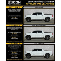 Icon 2007+ Toyota Tundra Multi Rate RXT Leaf Pack w/Add In Leaf - Mammoth Racing -