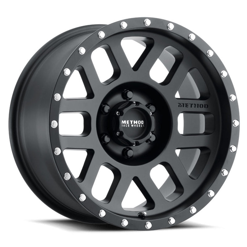 Method Mr306 Mesh 17x8.5 0mm Offset 6x135 94mm CB Matte Black Wheel - Mammoth Racing -
