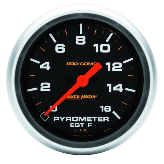 Autometer Pro Comp Full Sweep Electronic 1600f Pyrometer Gauge - My Store