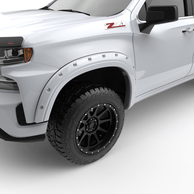 EGR 19-22 Chevrolet Silverado 1500 Summit White Traditional Bolt-On Look Fender Flares Set Of 4 - Mammoth Racing -