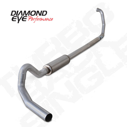Diamond Eye KIT 4in TB SGL AL: 1994.5-1998.5 FORD 7.3L E-SERIES VAN NFS W/ CARB EQUIV STDS - Mammoth Racing -