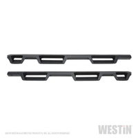 Westin 2019 Chevrolet Silverado/Sierra 1500 (5.5ft) Drop Wheel to Wheel Nerf Step Bars - Txt Black - Mammoth Racing -
