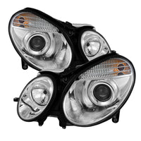 Spyder Mercedes Benz E-Class 03-06 Projector Headlights Halogen Model Only- Chrm PRO-YD-MBW21103-C - Mammoth Racing -