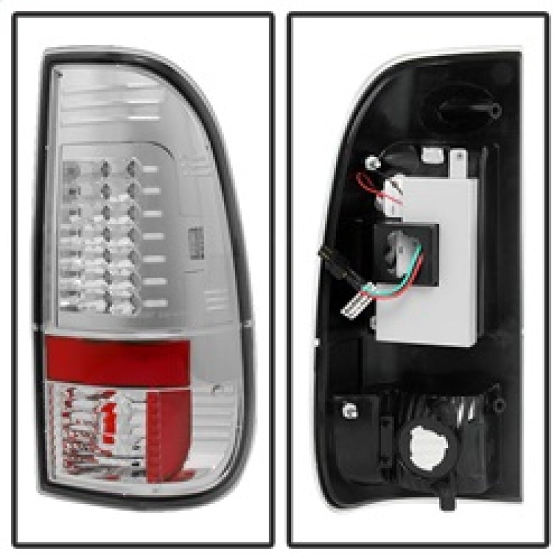 Spyder Ford F150 Styleside 97-03/F250 Version 2 LED Tail Lights Chrm ALT-YD-FF15097-LED-G2-C - Mammoth Racing -