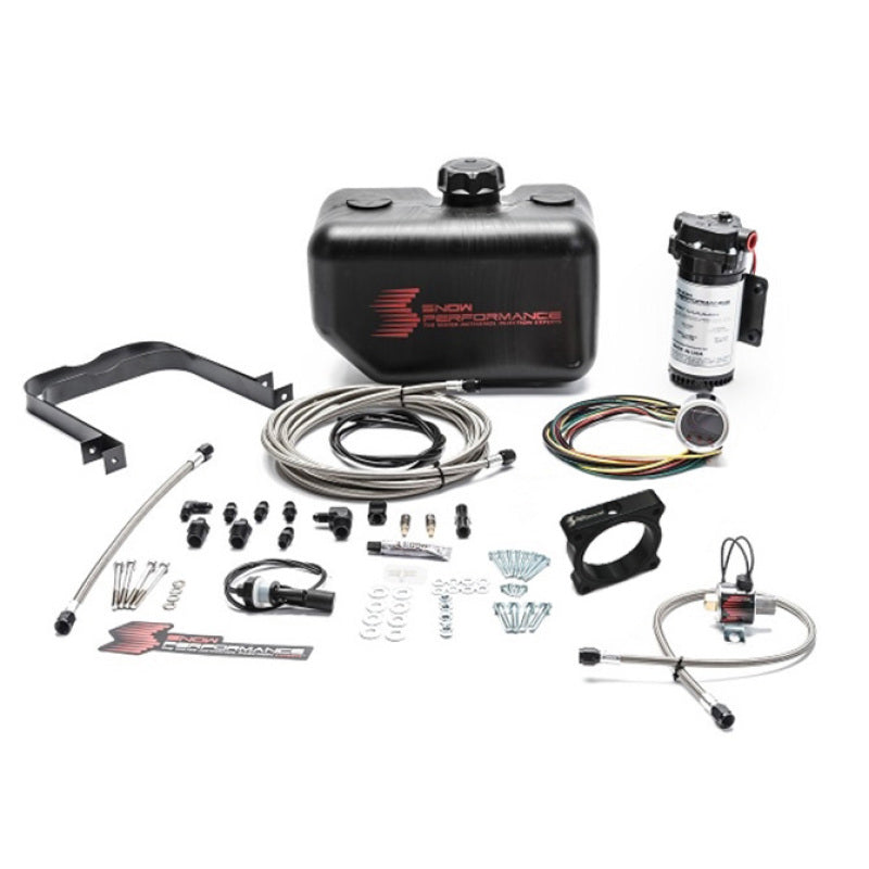 Snow Performance 15-17 Mustang EcB Stg 2 Boost Cooler Water Injection Kit (SS Braid Line & 4AN) - My Store