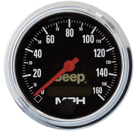 Autometer Jeep 3.375 In-Dash 0-160 MPH Electrical Speedometer Gauge - Programmable - My Store