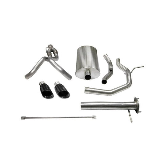 Corsa 03-06 Chevrolet SSR 5.3L V8 3in Cat-Back Dual Rear w Single 4in Black Pro-Series Tips - Mammoth Racing -