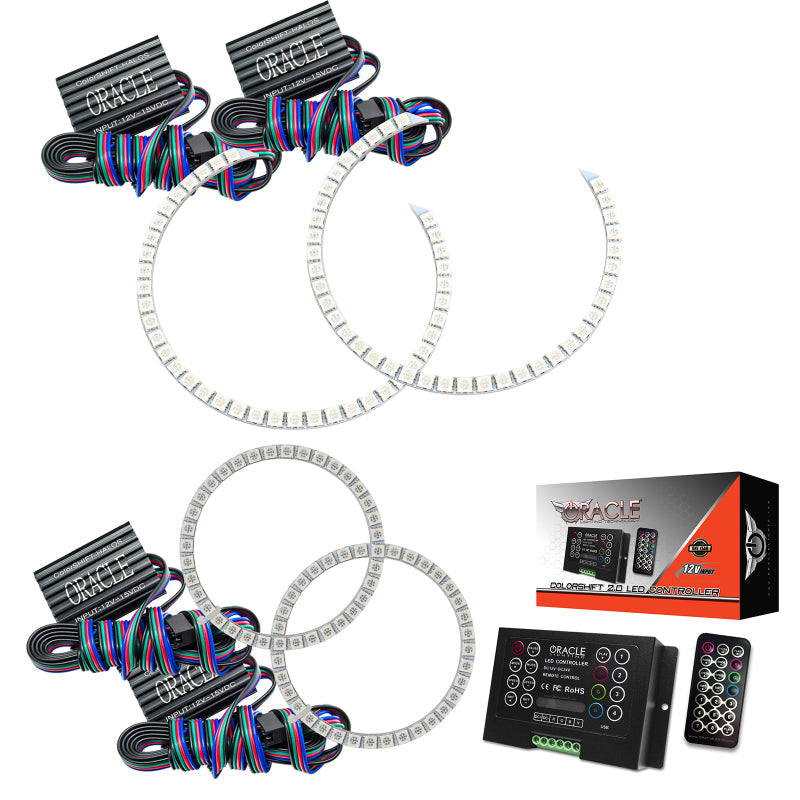 Oracle Mercedes Benz C-Class 08-11 Halo Kit - ColorSHIFT w/ 2.0 Controller - Mammoth Racing -