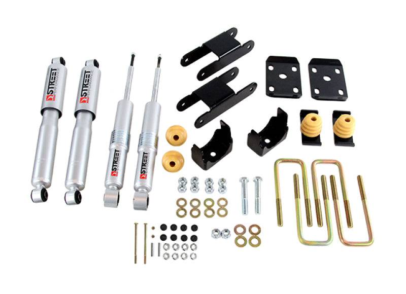 Belltech 2015 GM Colorado/Canyon Ext Cab Short Bed Lowering Kit w/ND II Shocks - 0-3in F/4in R Drop - Mammoth Racing -