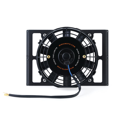 Mishimoto Universal 10in. Heavy-Duty Oil Cooler Fan Shroud - Micro Wrinkle Black - Mammoth Racing -