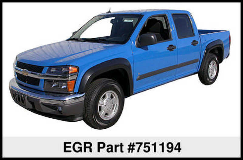 EGR 04-12 Chevy Colorado/GMC Canyon Rugged Look Fender Flares - Set (751194) - Mammoth Racing -