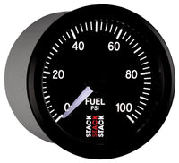 Autometer Stack 52mm 0-100 PSI 1/8in Nptf Male Pro Stepper Motor Fuel Pressure Gauge - Black - My Store