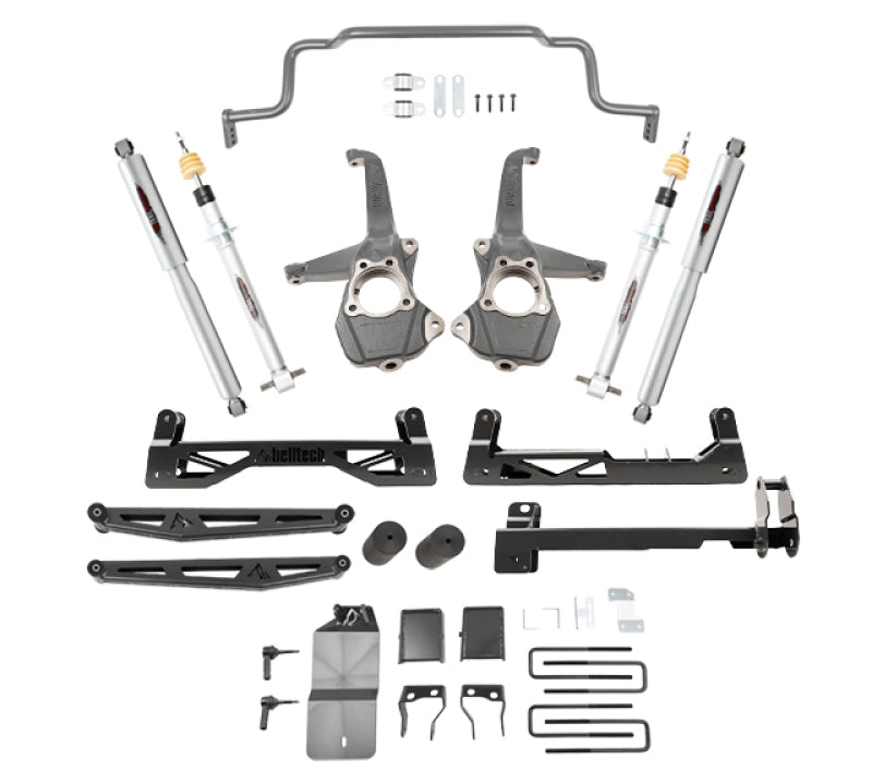 Belltech 19-20 Silverado / GMC Sierra 1500 4WD 6in Suspension Lift Kit w/ Shocks&Fr Swaybar - Mammoth Racing -