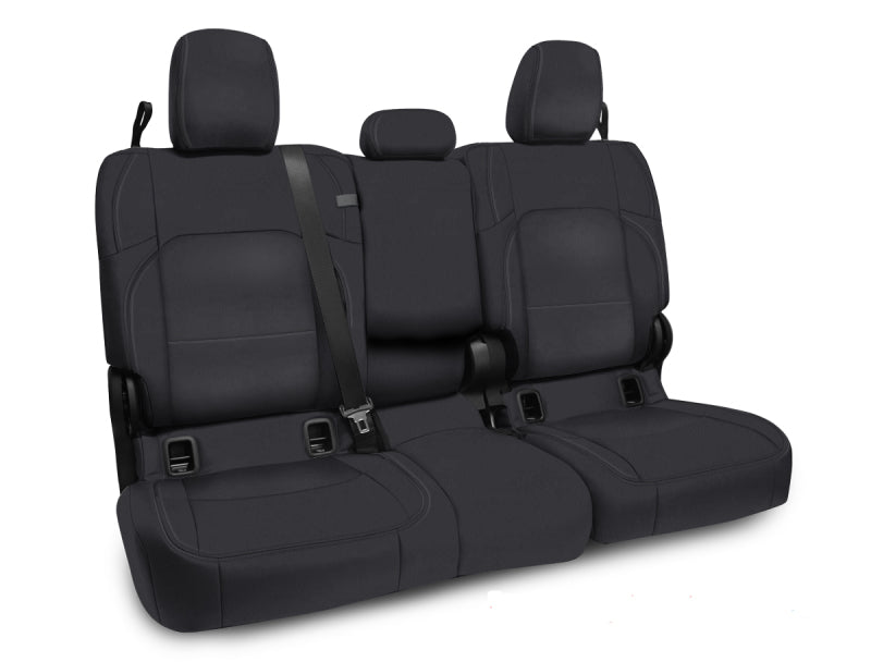 PRP 2020+ Jeep Gladiator JT Rear Bench Cover with Leather Interior - All Black - Mammoth Racing -