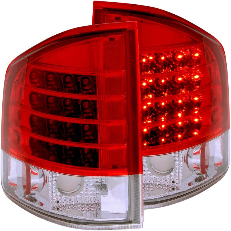 ANZO 1995-2005 Chevrolet S-10 LED Taillights Red/Clear - Mammoth Racing -