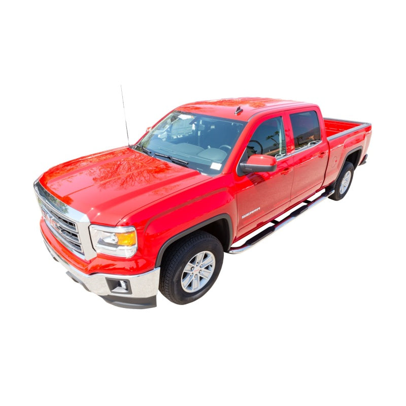 Westin 2014-2018 Chevy Silverado 1500 Crew Cab (6.5 ft bed) Platinum 4 Oval WTW Nerf Step Bars - SS - Mammoth Racing -