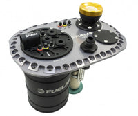 Fuelab Quick Service Surge Tank w/No Lift Pump & No Surge Pump - Titanium - Mammoth Racing -