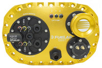 Fuelab Quick Service Surge Tank w/49442 Lift Pump & Twin Screw 500LPH Brushless Pump - Gold - Mammoth Racing -