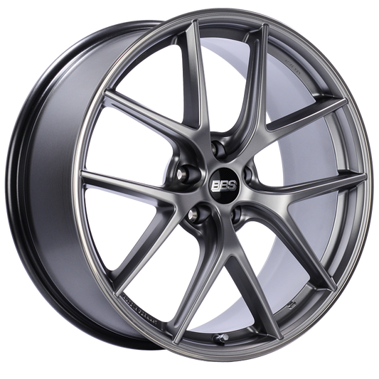 BBS CI-R 20x8.5 5x112 ET42 Platinum Silver Polished Rim Protector Wheel -82mm PFS/Clip Required - Mammoth Racing -