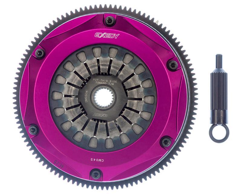 Exedy 1991-1992 Toyota Supra Hyper Twin Cerametallic Clutch Sprung Center Disc Pull Type Cover - Mammoth Racing -