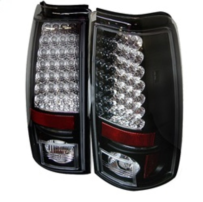 Spyder Chevy Silverado 1500 99-02 (Not Fit Stepside) LED Tail Lights Blk ALT-YD-CS99-LED-BK - Mammoth Racing -