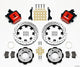 Wilwood Combination Parking Brake Rear Kit 12.19in Drilled Red 2006-Up Civic / CRZ - Mammoth Racing -