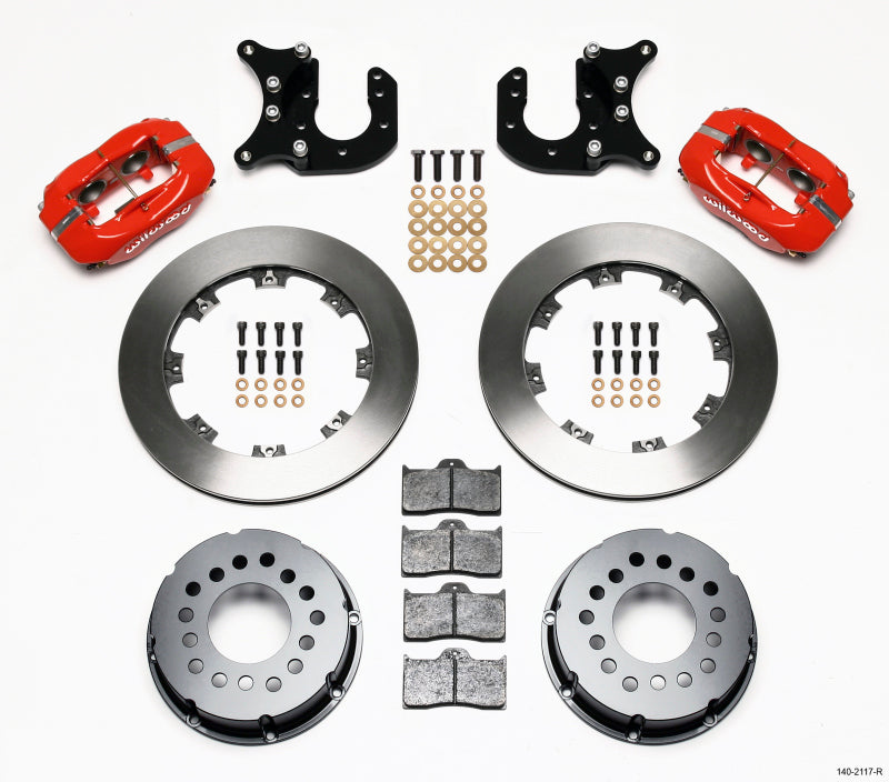 Wilwood Forged Dynalite P/S Rear Kit Red Mopar-Dana 2.36in Offset - My Store