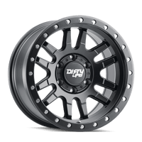 Dirty Life 9309 Canyon Pro 17x9/5x127 BP/-12mm Offset/71.5mm Hub Matte Black Wheel - Beadlock - Mammoth Racing -