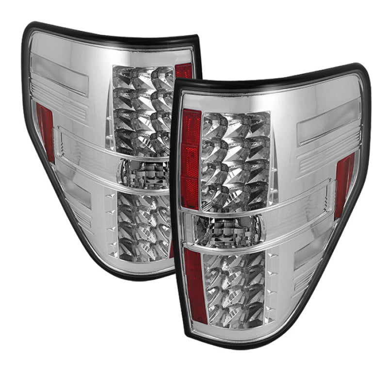 Spyder Ford F150 09-14 LED Tail Lights Chrome ALT-YD-FF15009-LED-C - Mammoth Racing -