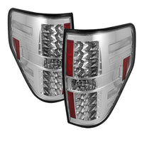 Spyder Ford F150 09-14 LED Tail Lights Chrome ALT-YD-FF15009-LED-C - Mammoth Racing -